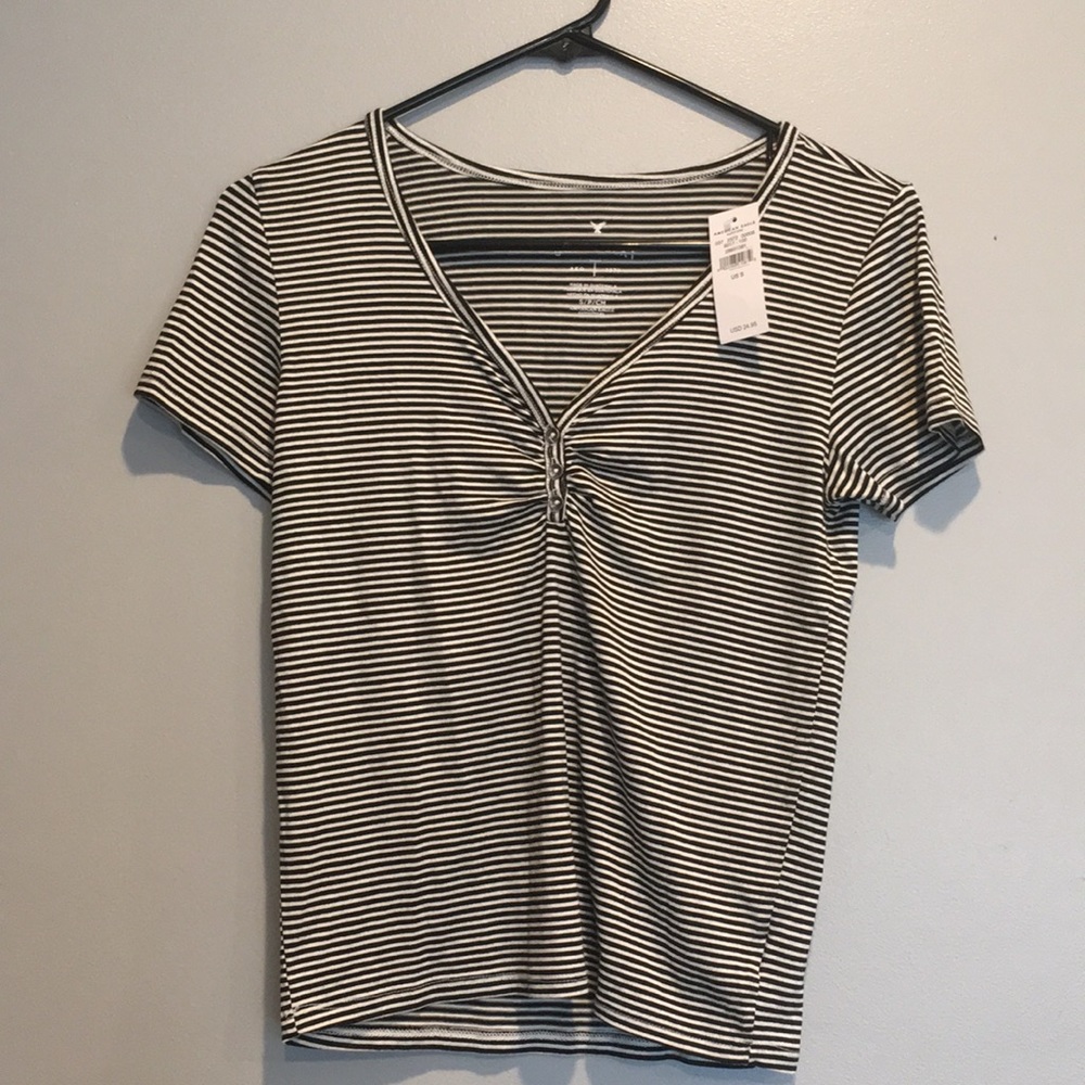 American Eagle Soft and Sexy Striped NWT Shirt